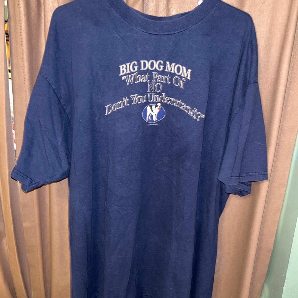 Big Dog Mom VTG Navy 2X Women’s Tee